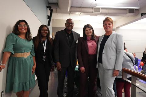 Rep. Haley Stevens stands with local leaders