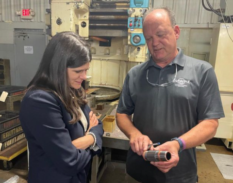 Congresswoman Stevens learning at Equitable Engineering