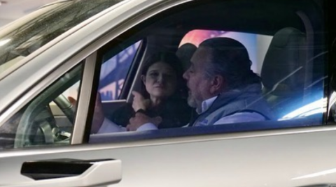 Congresswoman Stevens in a car at Faurecia