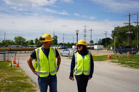 Rep. Stevens tours Flint Gas City