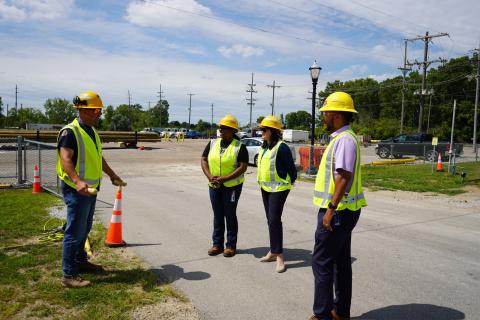 Rep. Stevens listens to experts at Flint Gas City