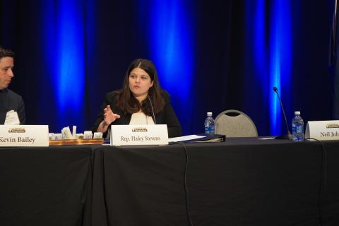 Rep. Haley Stevens speaks alongside a panel at the 40th Annual Sweetener Symposium 