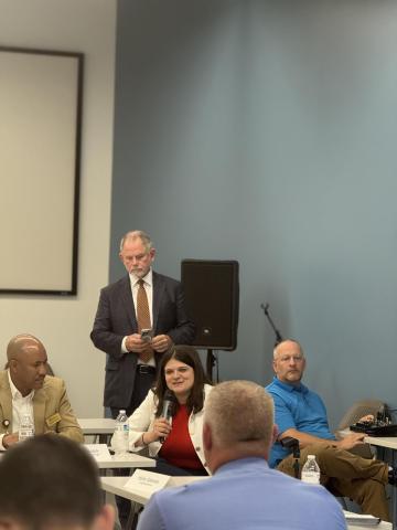 Rep. Stevens speaks at Weldaloy Specialty Forgings