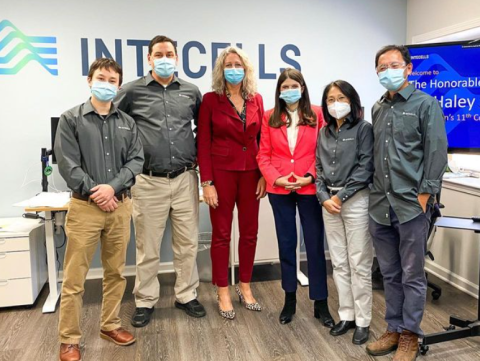 Congresswoman Stevens with workers from Intecells