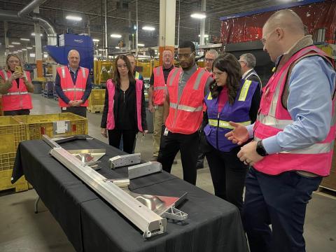 Rep. Stevens at Challenge Manufacturing