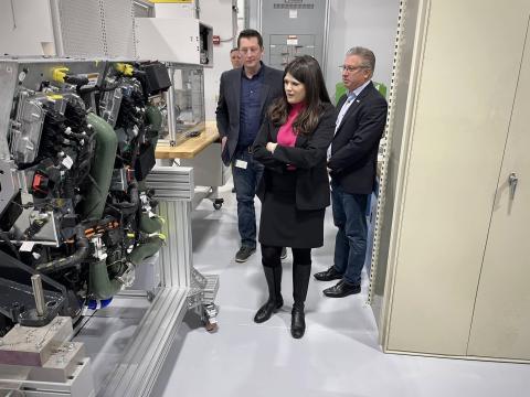 Rep. Stevens at Bosch