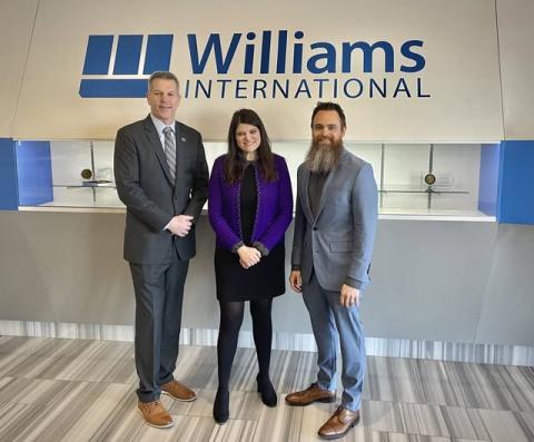 Rep. Stevens at Williams International