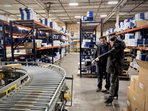 Rep. Stevens at Detroit Axle