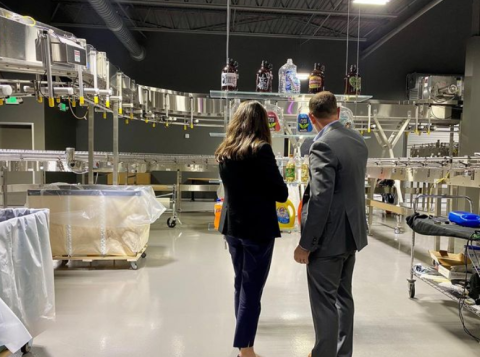 Congresswoman Stevens touring Plastipak headquarters
