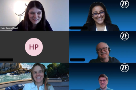 Congresswoman Stevens meeting on Zoom with ZF