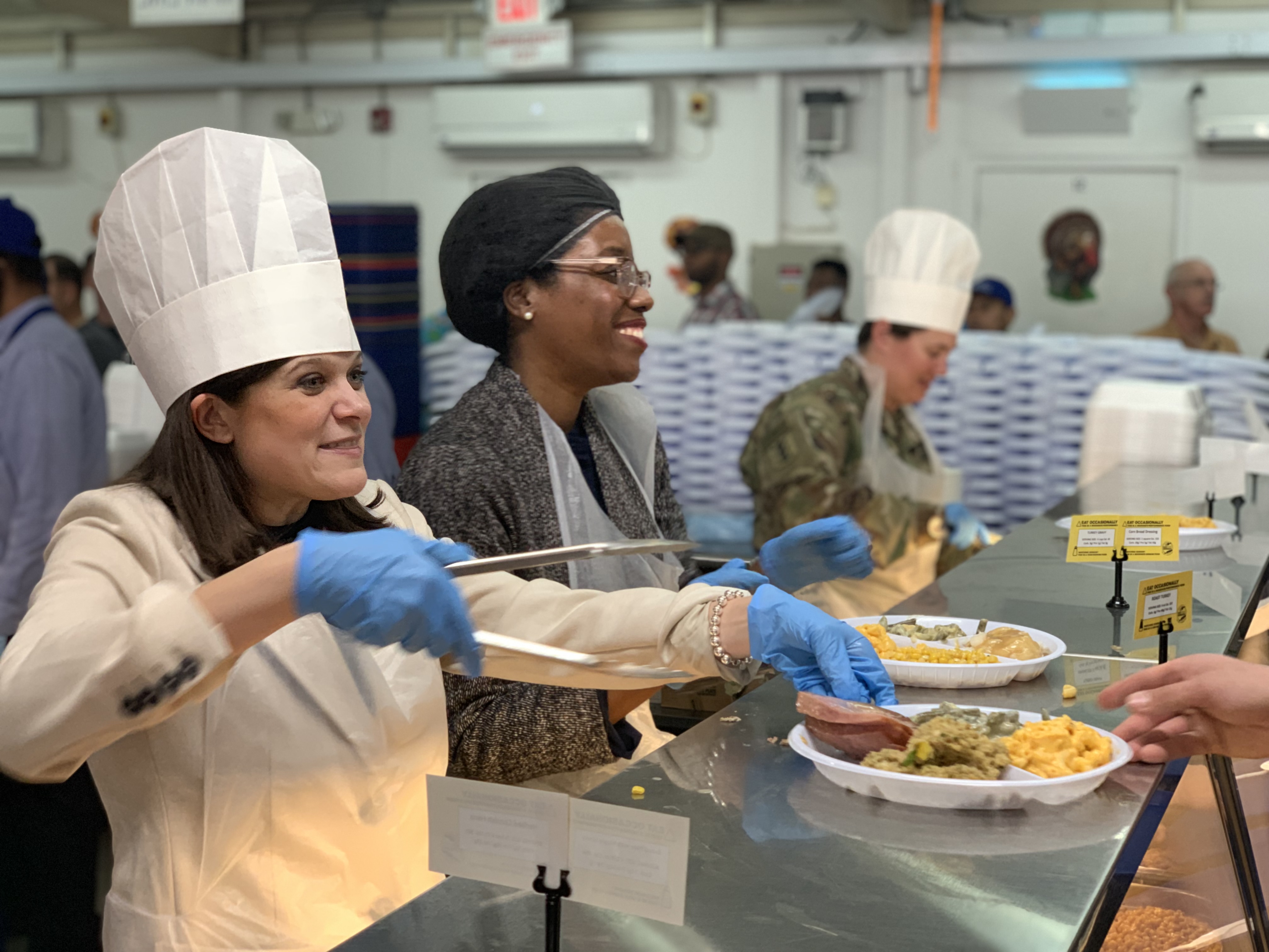 Rep. Stevens in kitchen