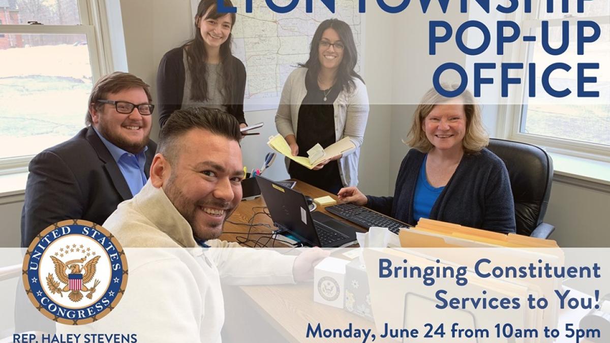 Lyon Township pop-up graphc