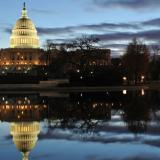 Capitol Building against an evening sky