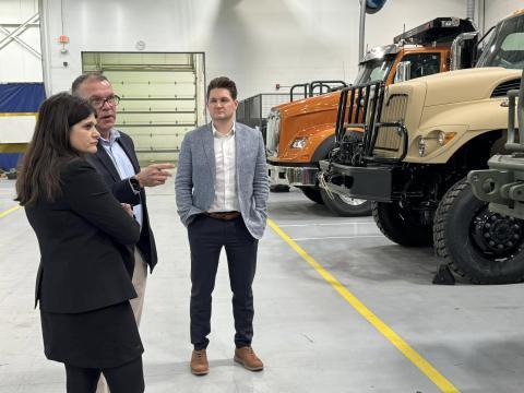 Rep. Stevens at Navistar Defense