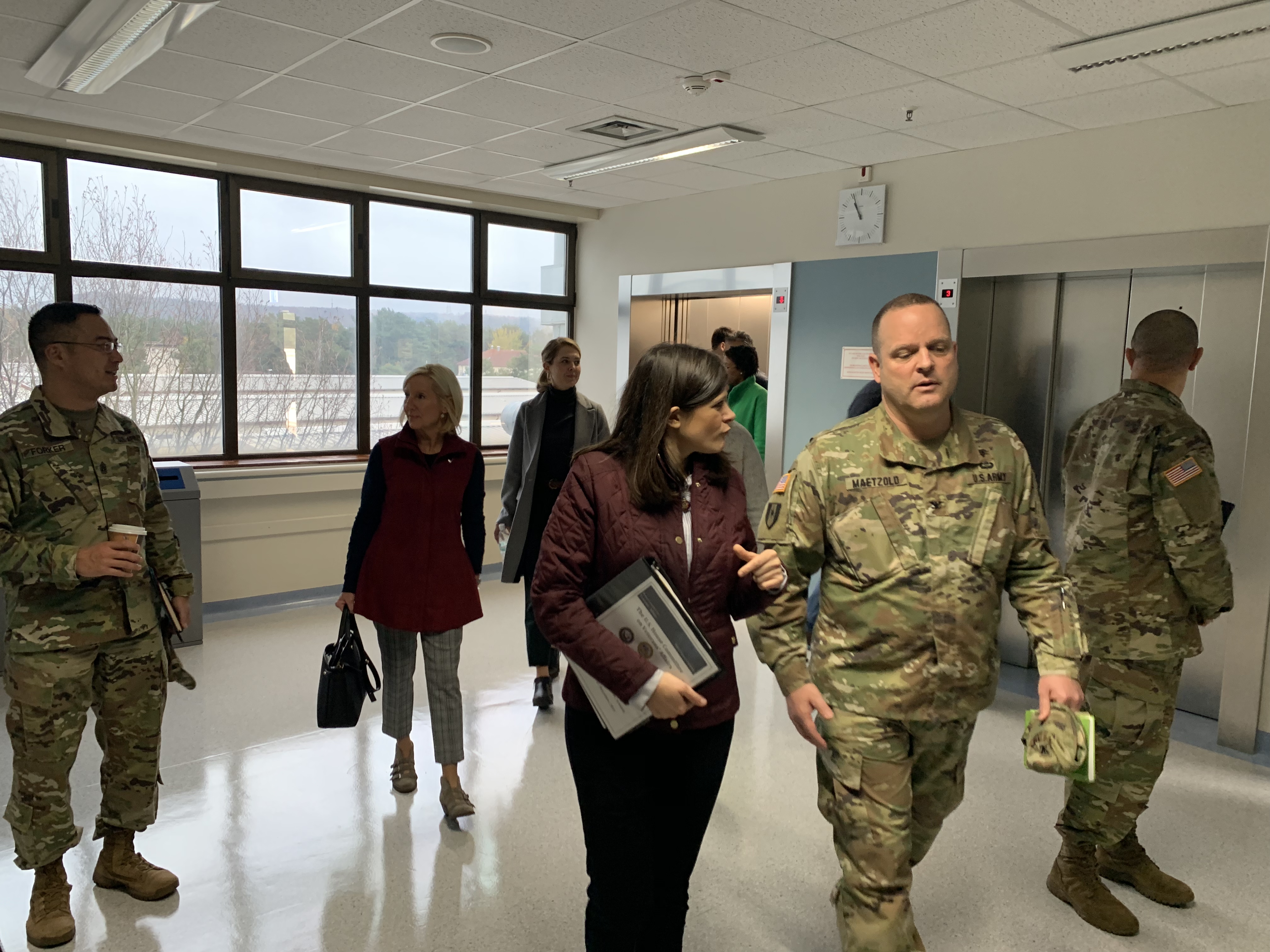 Rep. Stevens with military members
